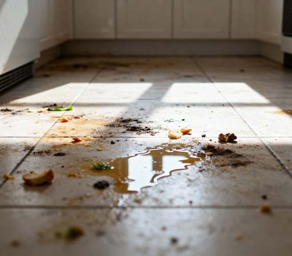 Keukenvloer schoonmaken