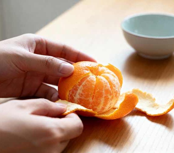 Mandarijn pellen