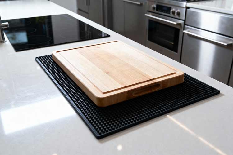 Snijplank vastzetten