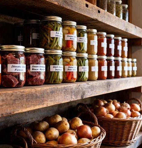 Voorraad voedsel aanleggen