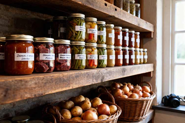 Voorraad voedsel aanleggen