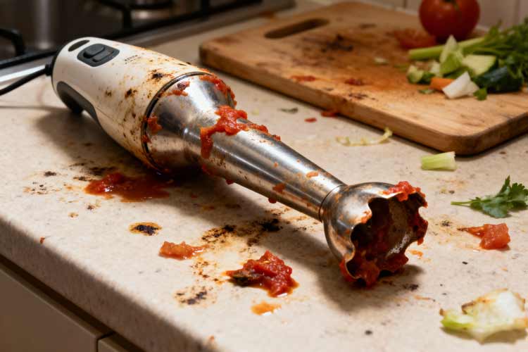 Staafmixer schoonmaken