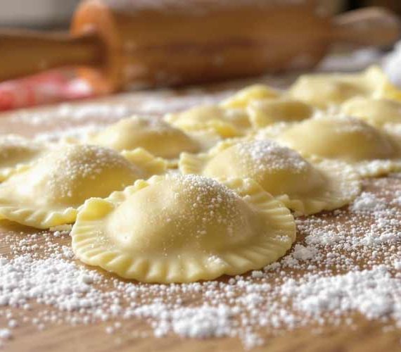 Verse ravioli koken