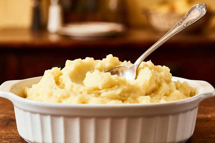 Aardappelpuree opwarmen