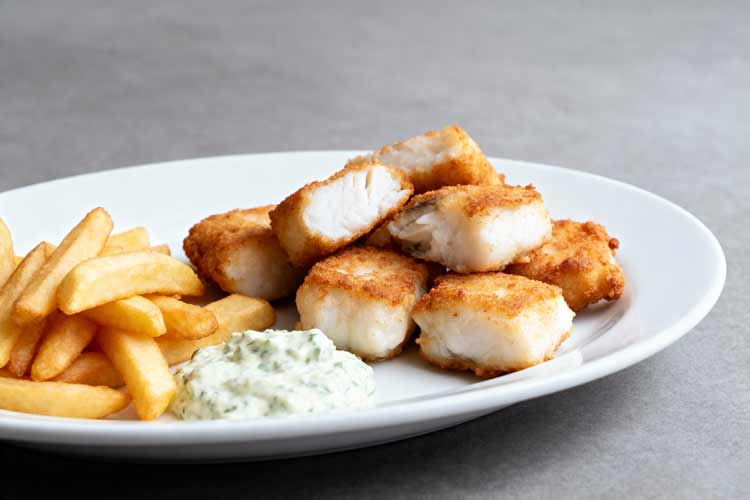 Gebakken vis opwarmen