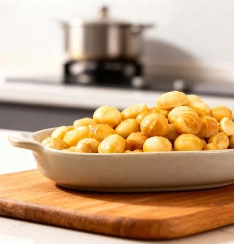 Macadamia noten roosteren