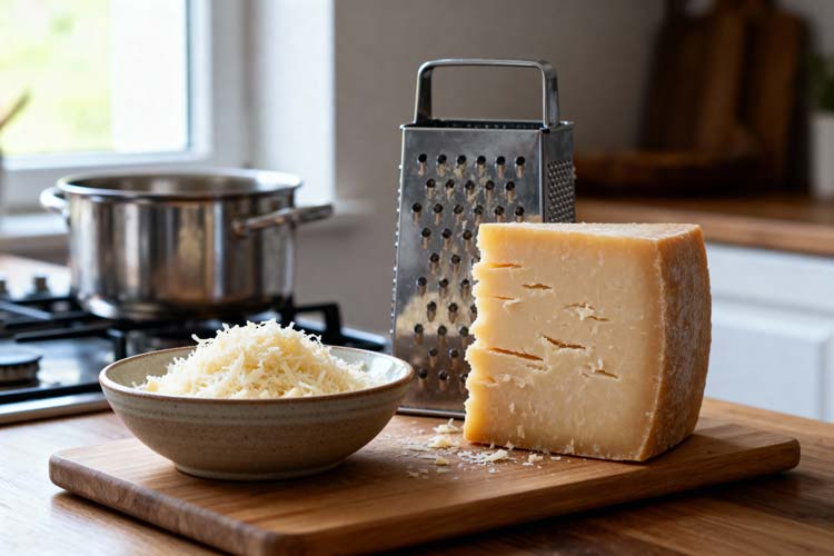 Parmezaanse kaas raspen