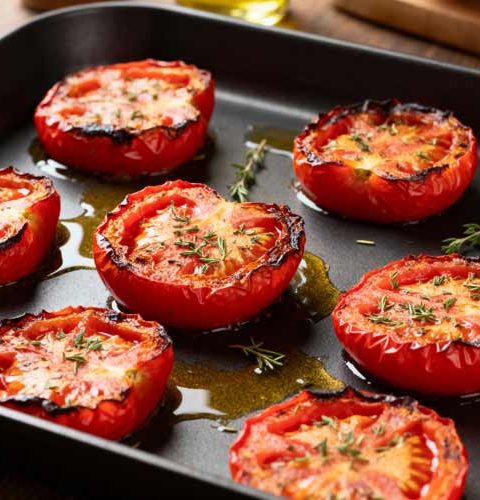 Tomaten bakken