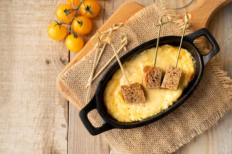 Kaasfondue opwarmen