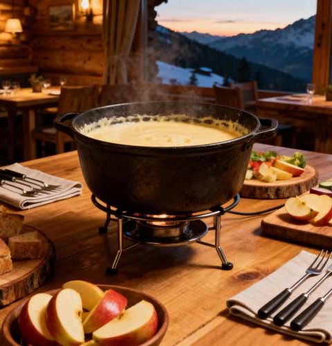 Kaasfondue opwarmen