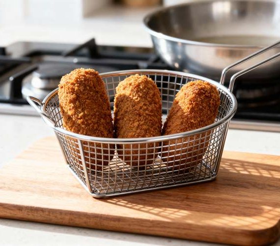 Kroketten frituren