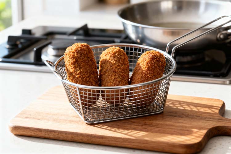 Kroketten frituren
