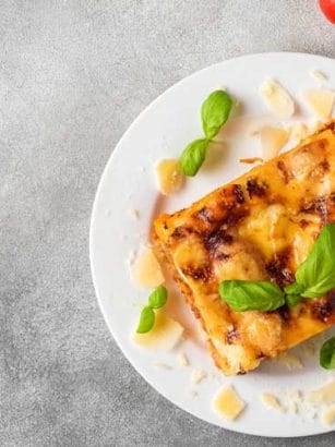 Lasagne opwarmen
