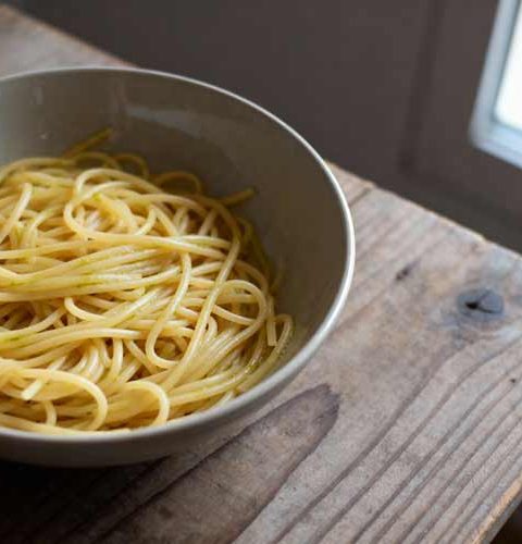 Spaghetti koken
