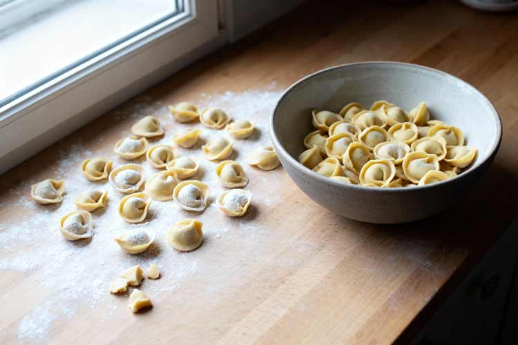 Tortellini koken