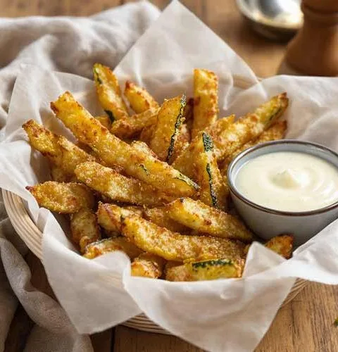 Courgette friet maken