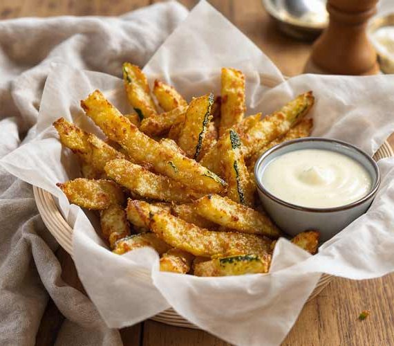 Courgette friet maken