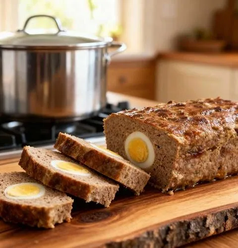 Gehaktbrood met ei maken