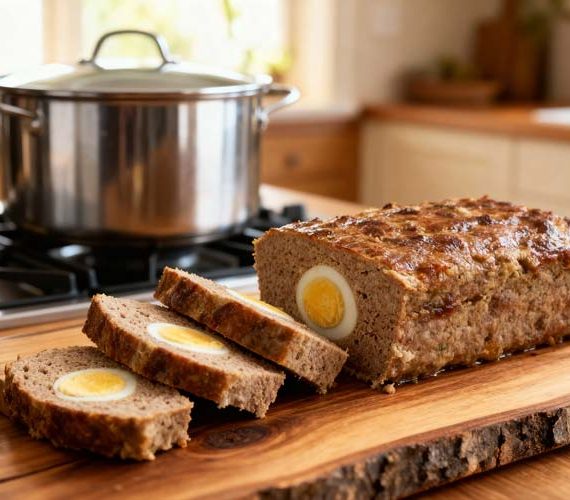 Gehaktbrood met ei maken