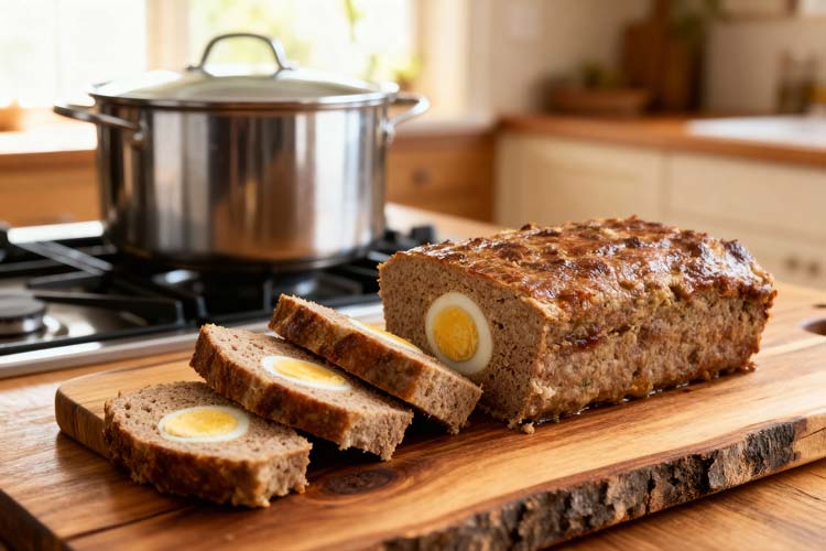 Gehaktbrood met ei maken