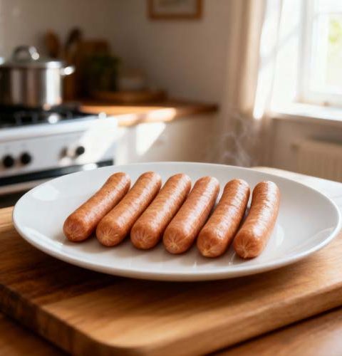 Knakworst opwarmen