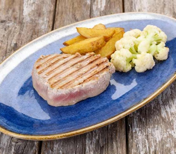 Tonijnsteak bakken