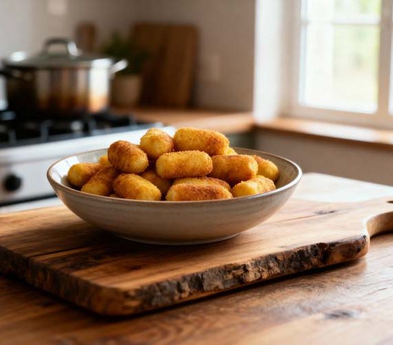 Aardappelkroketjes frituren