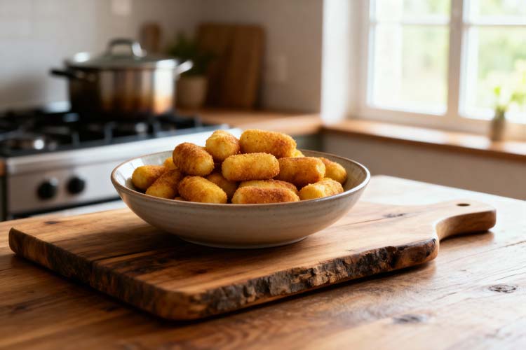 Aardappelkroketjes frituren