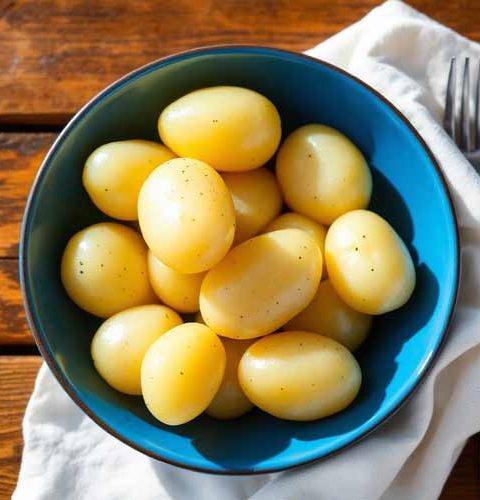 Gekookte aardappelen opwarmen