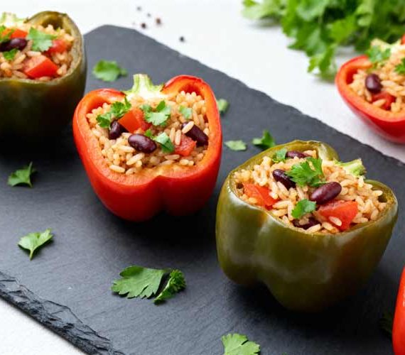 Gevulde paprika opwarmen
