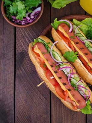 Hotdog opwarmen