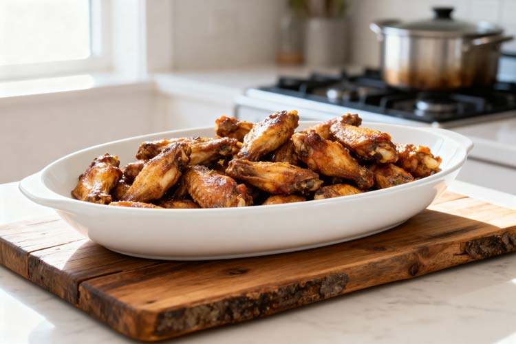 Kippenvleugels bakken