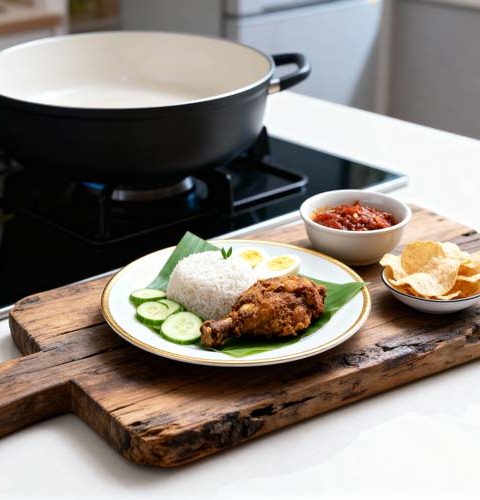 Nasi Lemak maken