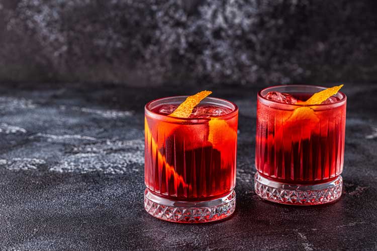 Negroni mocktail