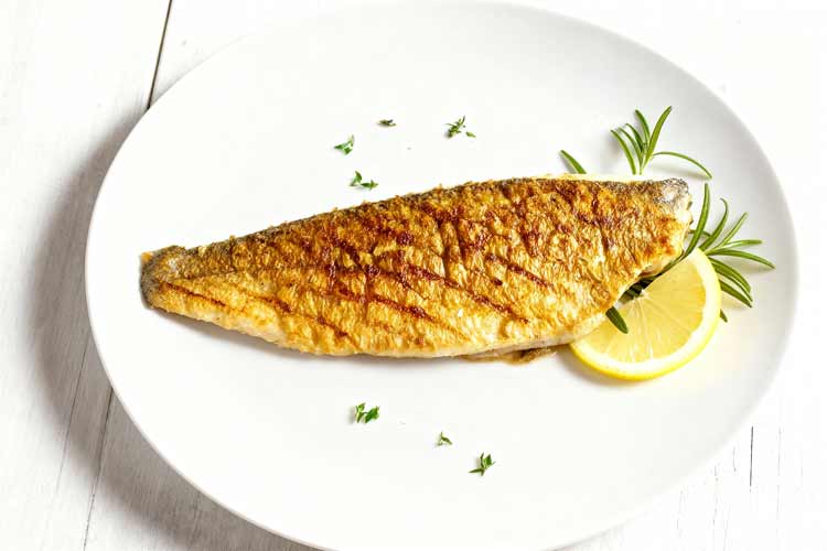 Zeebaars bakken