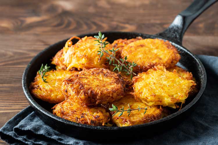 Aardappelpannenkoeken maken