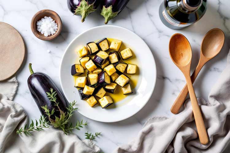 Aubergine koken