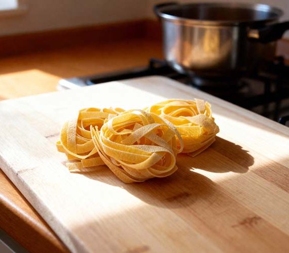 Fettuccine koken