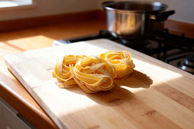 Fettuccine koken