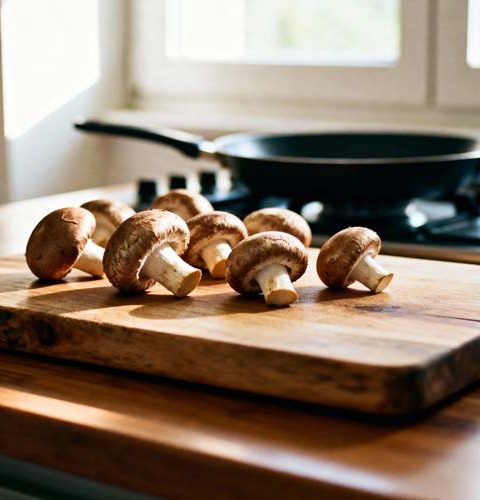 Kastanjechampignons bakken