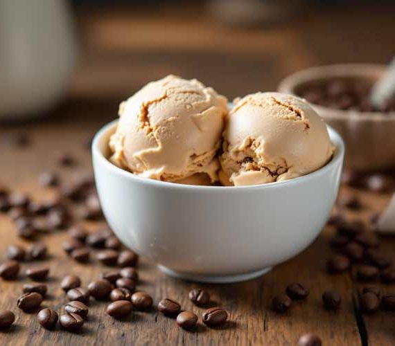 Koffie ijs maken