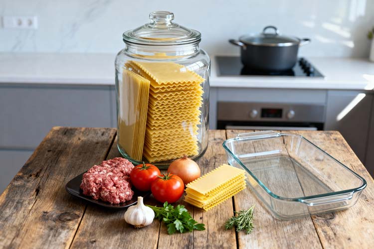 Lasagne koken