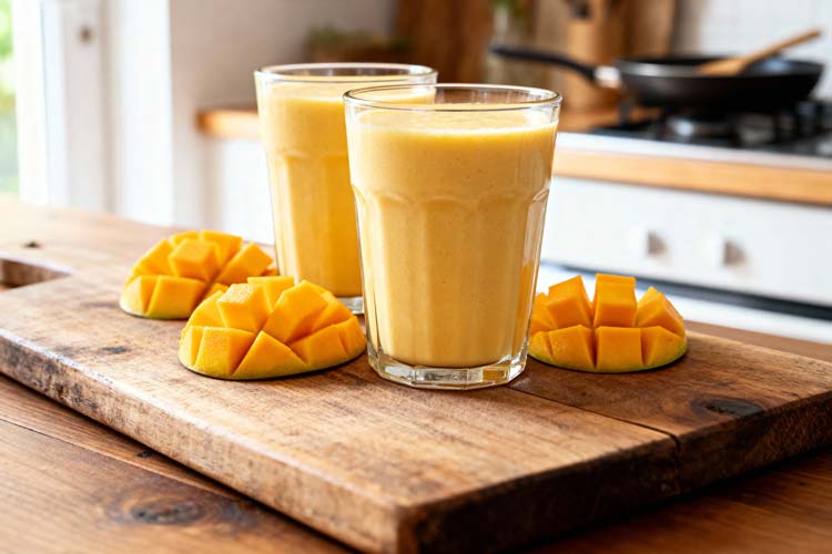 Mango lassi maken