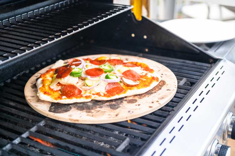 Pizza van de BBQ