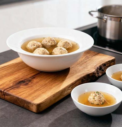 Speckknödelsuppe maken