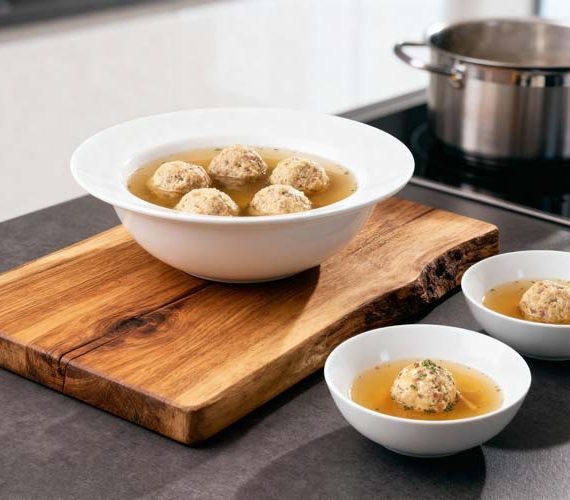 Speckknödelsuppe maken