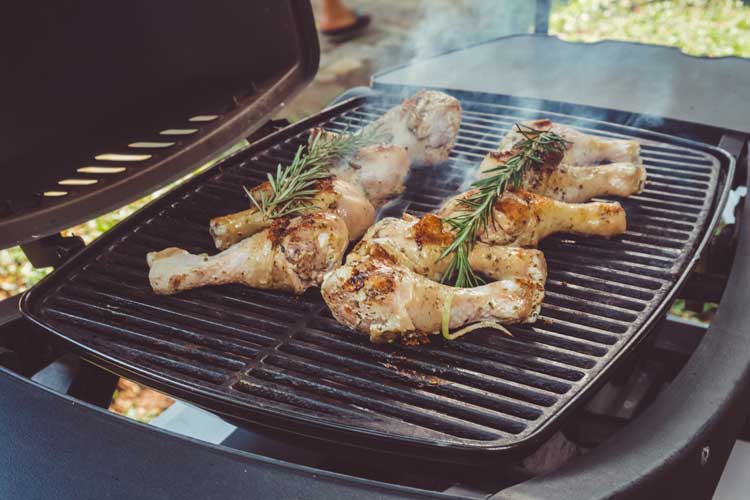Drumstick op de BBQ