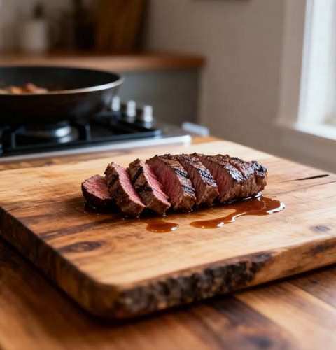 Kangoeroe steak bakken