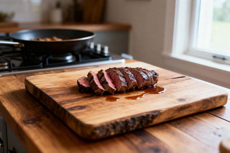 Kangoeroe steak bakken