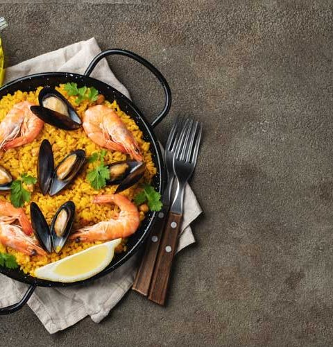 Paella van de BBQ